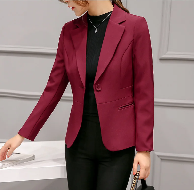 Valenzora | Eleganter Damen-Blazer mit langen Ärmeln. Perfekt fürs Büro.