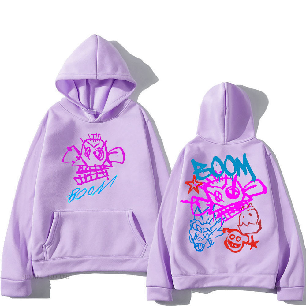 Valenzora | Arcane Jinx Cartoon Langarm-Kapuzenpullover