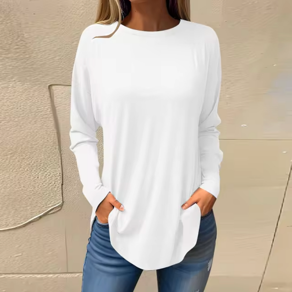 Valenzora - Round neck sweater made of cotton