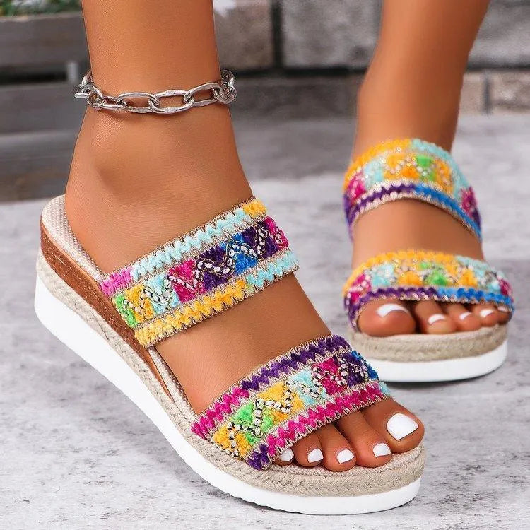 Valenzora | Summer sandals with linen sole