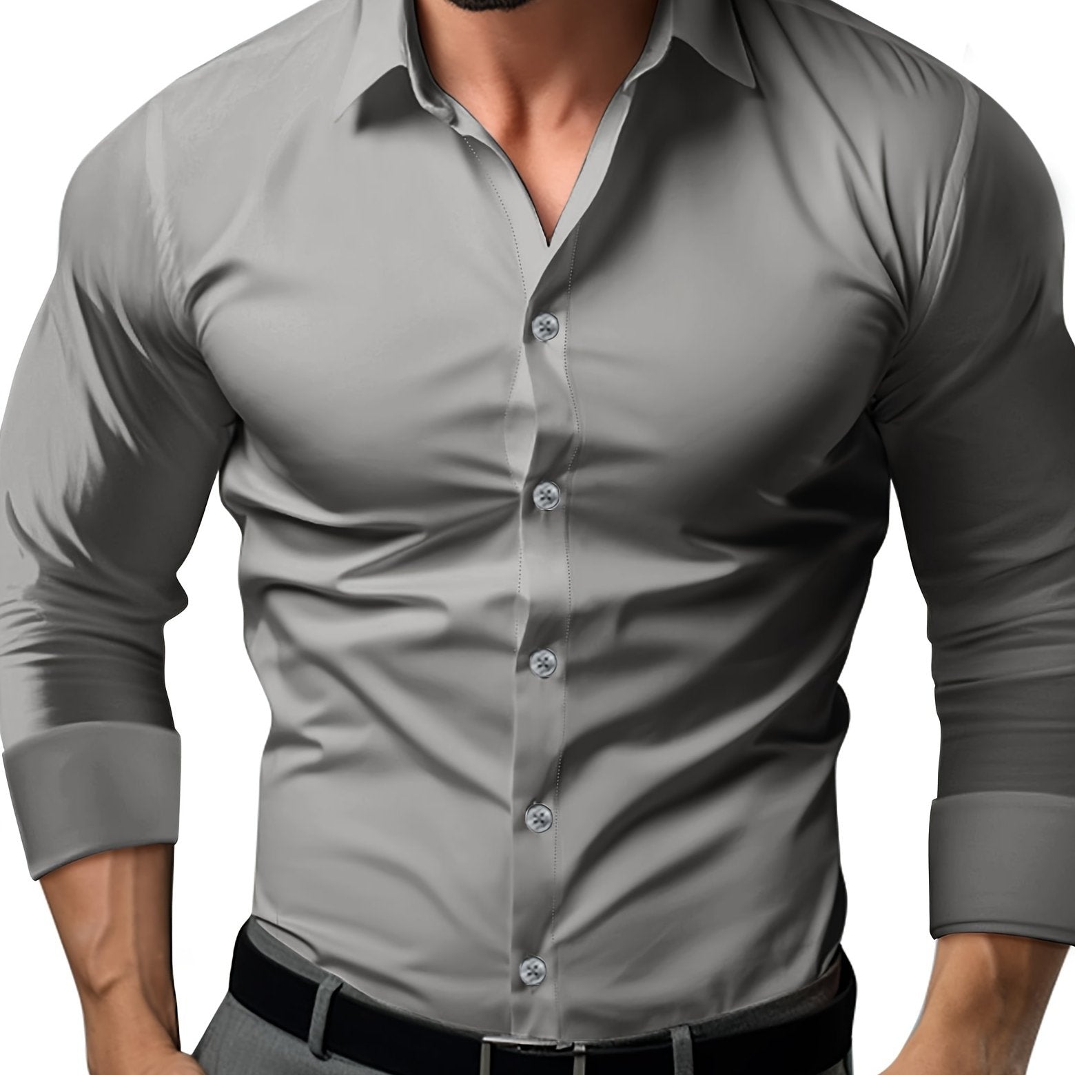 Valenzora | Slim Fit Plain Cotton Shirt