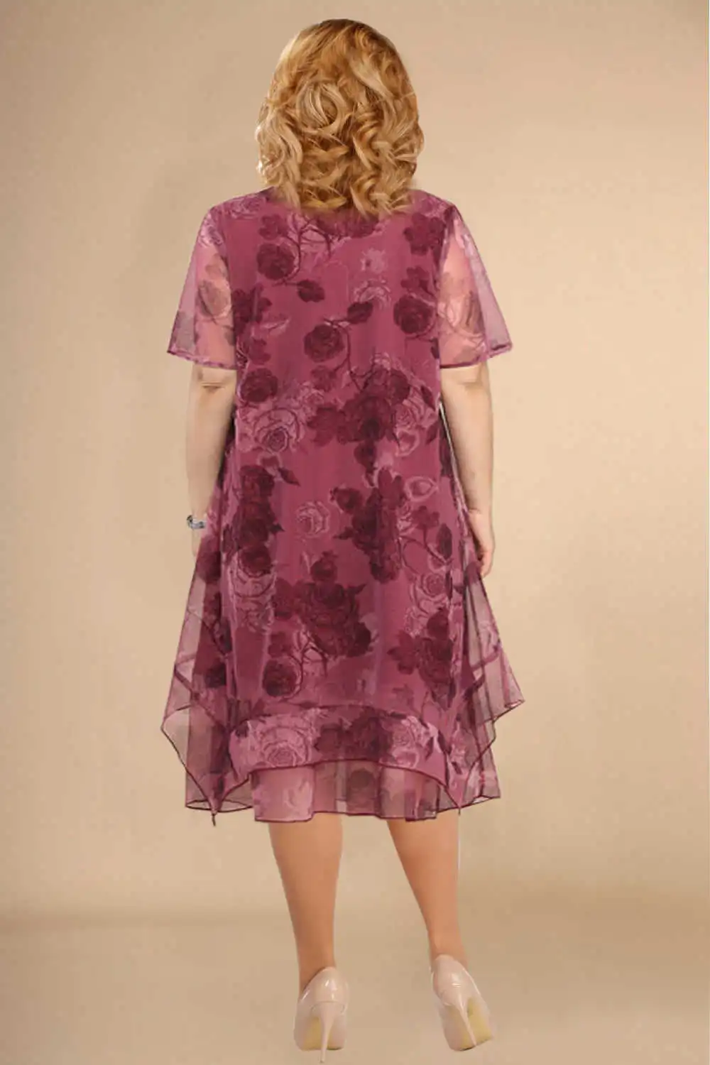 Valenzora | Floral chiffon dress