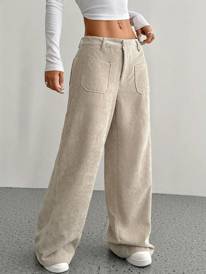 Valenzora | Weite Cordhose für Damen