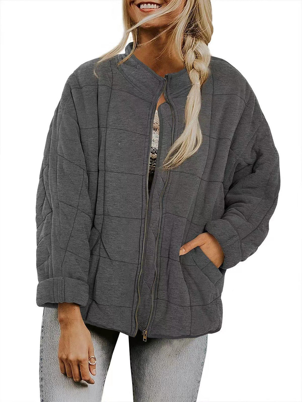 Valenzora | Lockere Jacke aus dicker Baumwolle