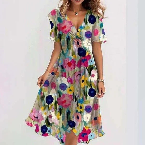 Valenzora | Women's dress with V-neck