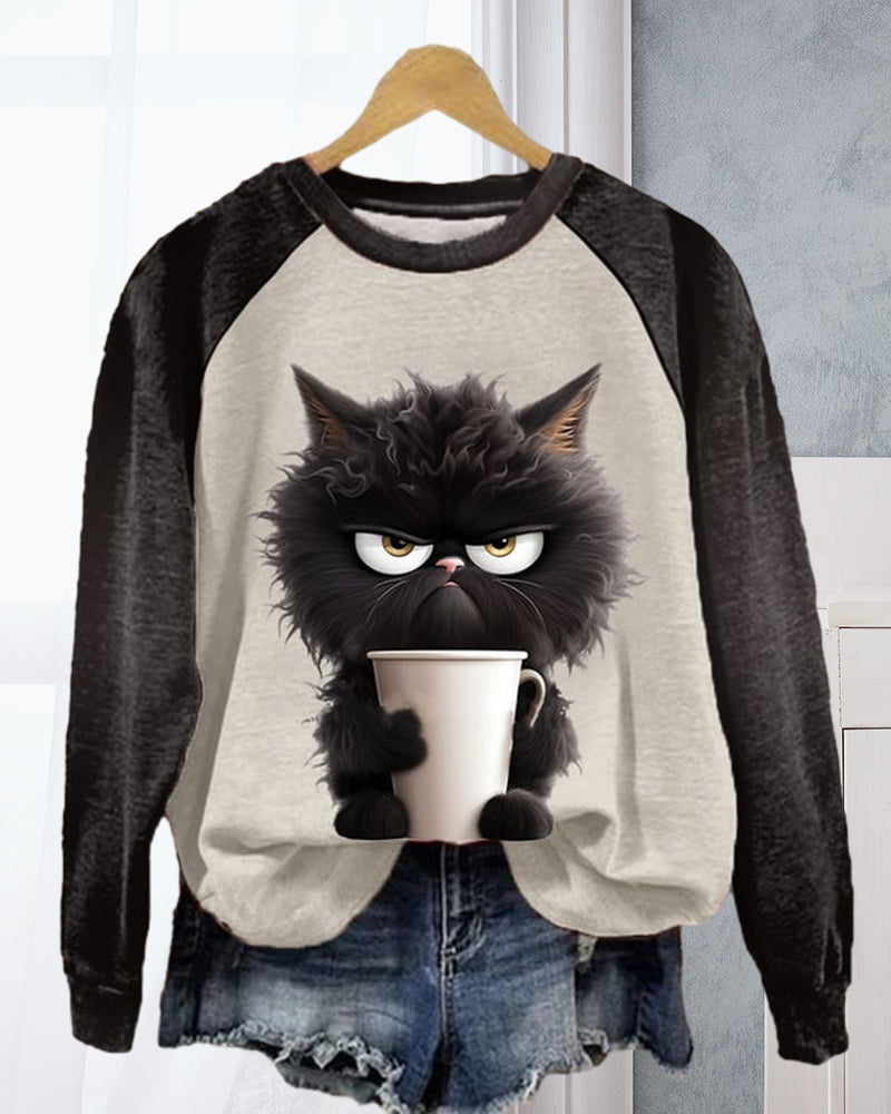 Valenzora | Sweatshirt with cat motif