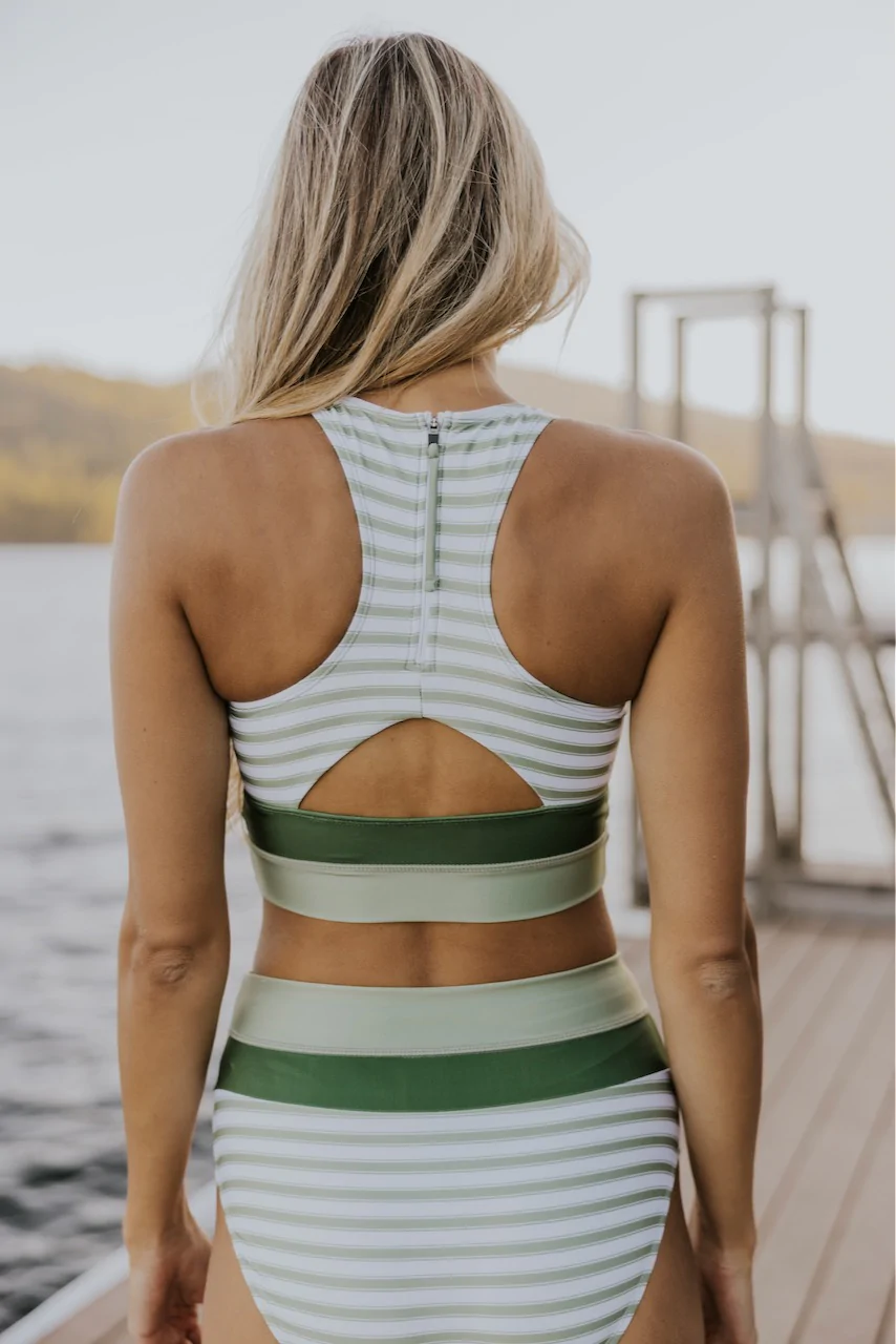 Valenzora | Zweiteiliger Bikini mit Farbblock-Design „Brook Side“