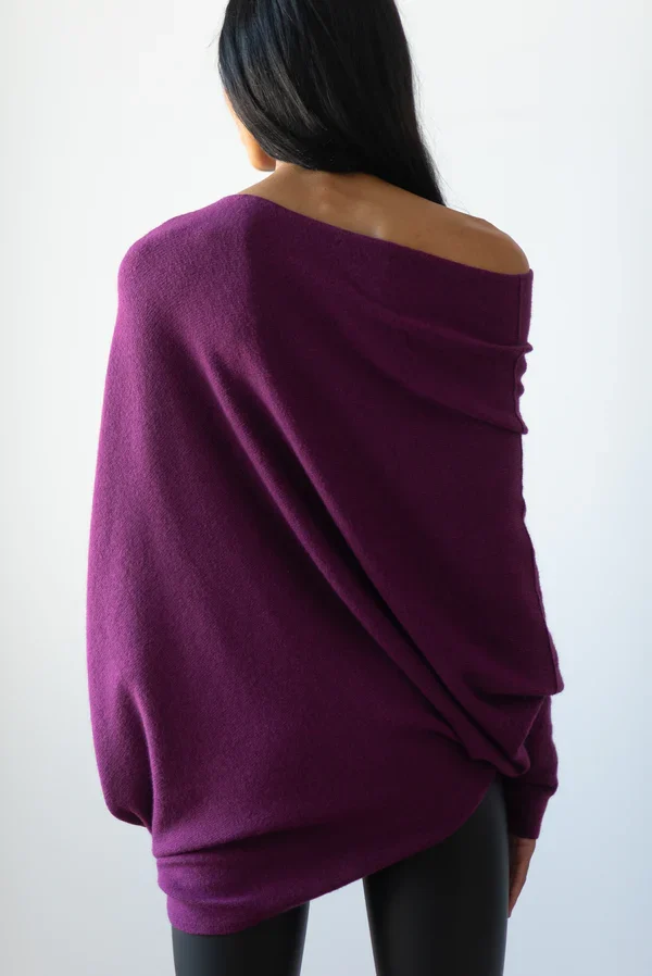 Mariemi™ - Asymmetrically Draped Sweater