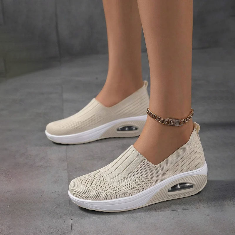 Valenzora | Breathable Slip-on Sneakers with Ergonomic Sole for Women