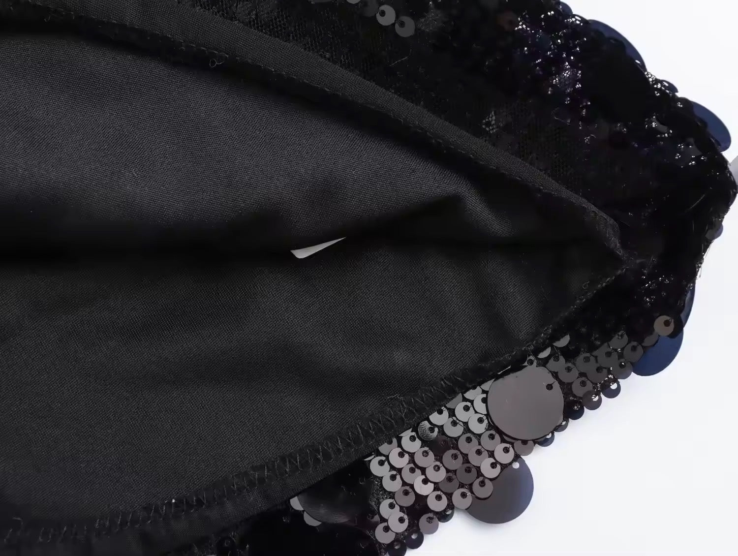 Valenzora | Silver sequin mini skirt