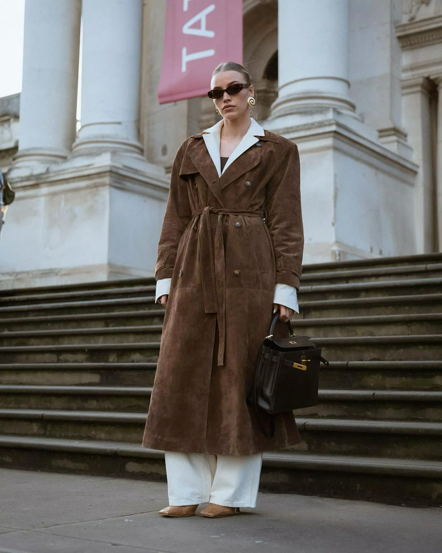 Valenzora | Women's winter coat made of faux suede