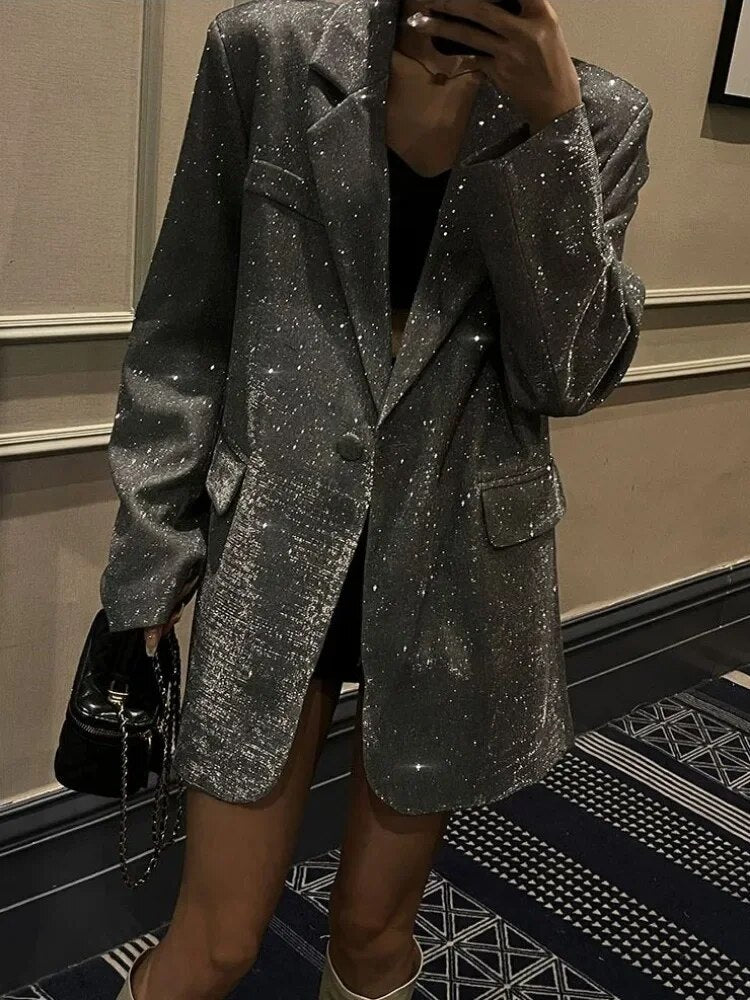 Glitzer-Blazerjacke Valenzora