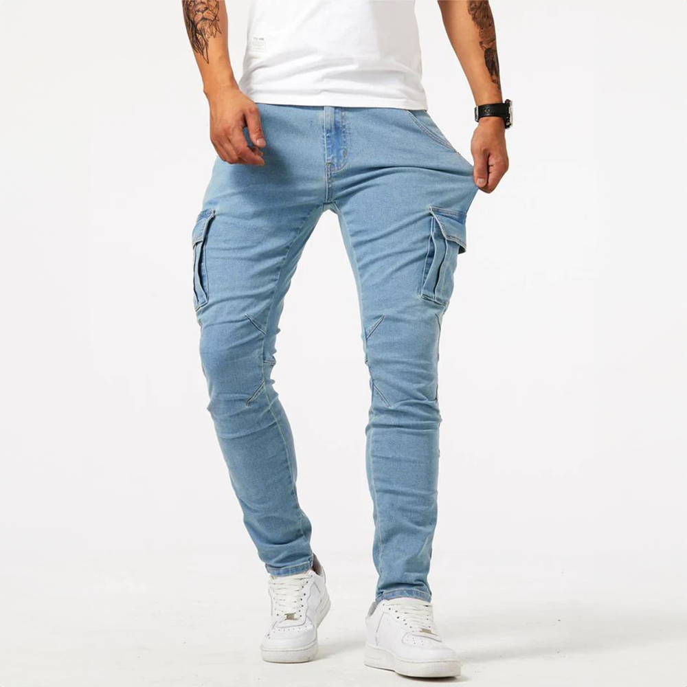 Valenzora | Denim Cargo Jeans