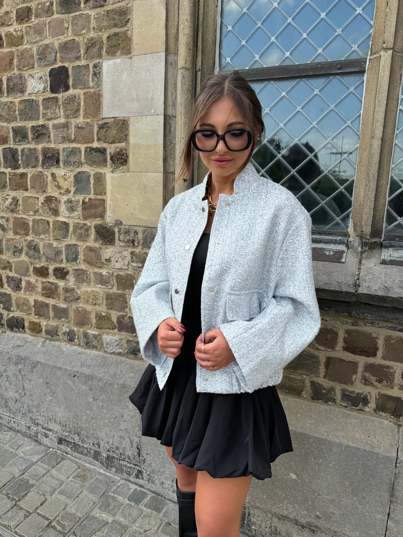 Valenzora | Sequin bomber jacket