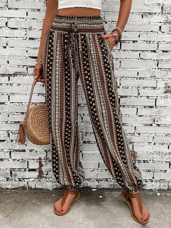 Stylische Hose mit Boho-Print