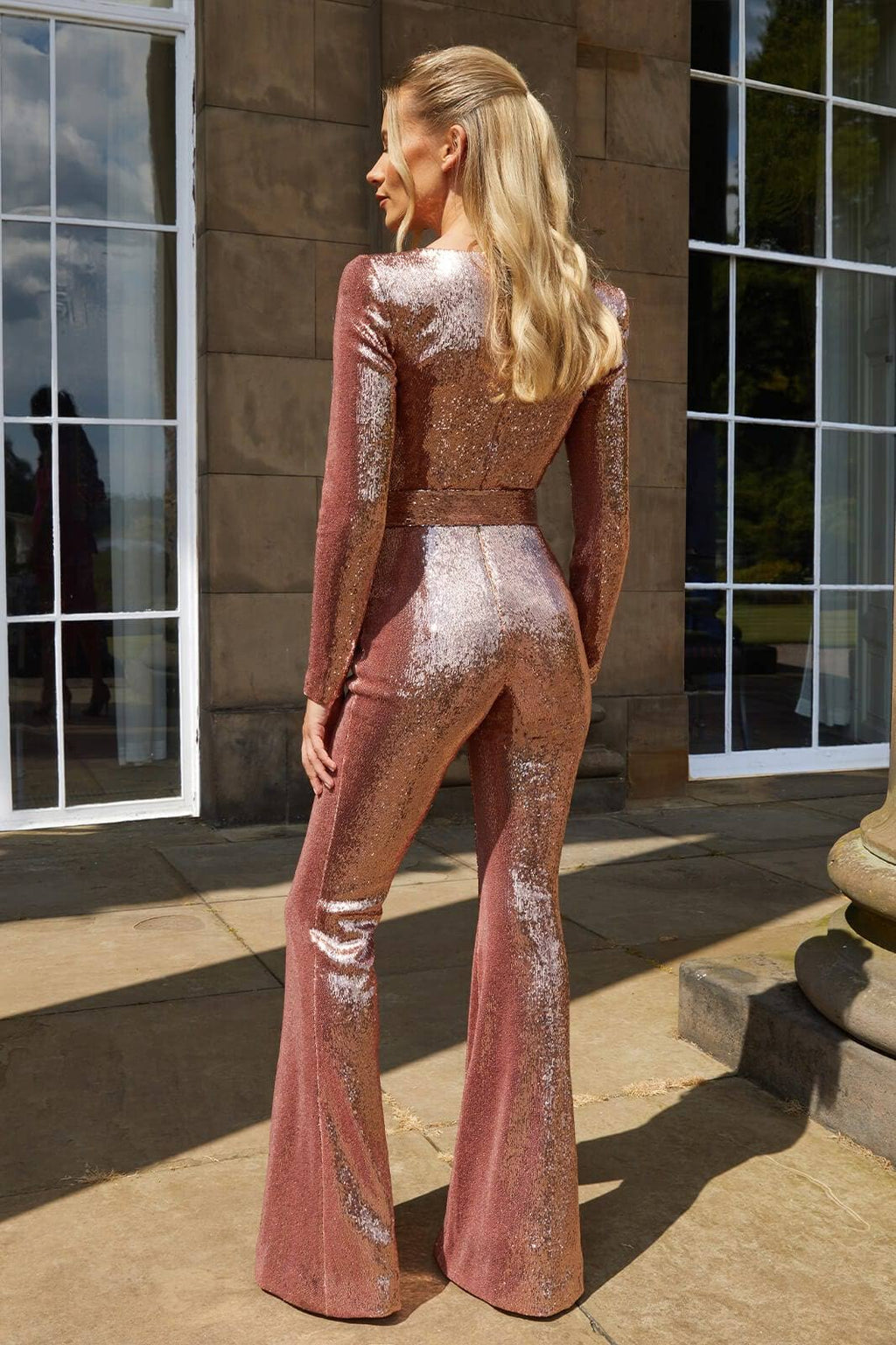 Valenzora - Sequin Long Sleeve Jumpsuit