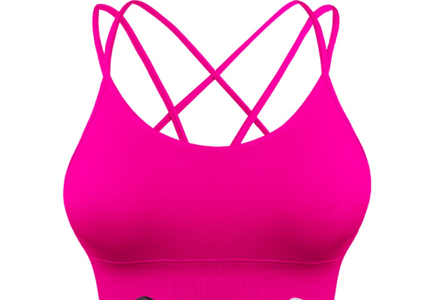 Valenzora | 3-Pack Women's Padded Sports Bra Crisscross Yoga Bra Seamless Medium Impact Fitness Activewear