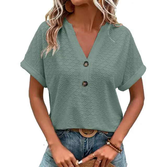 V-neck top
