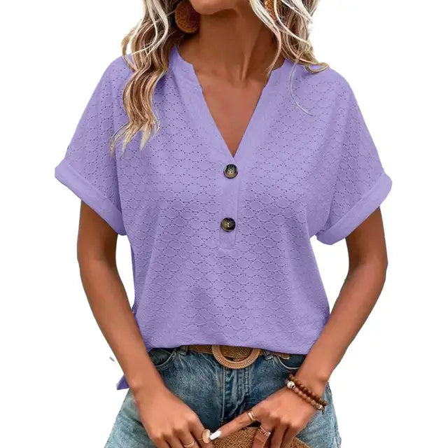 Valenzora | Women's V-neck Top