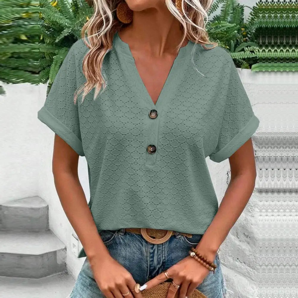 Valenzora | Women's V-neck Top