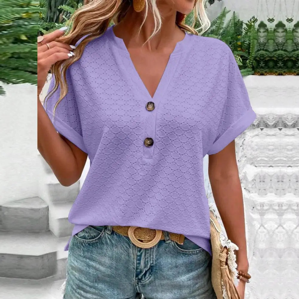 Valenzora | Women's V-neck Top