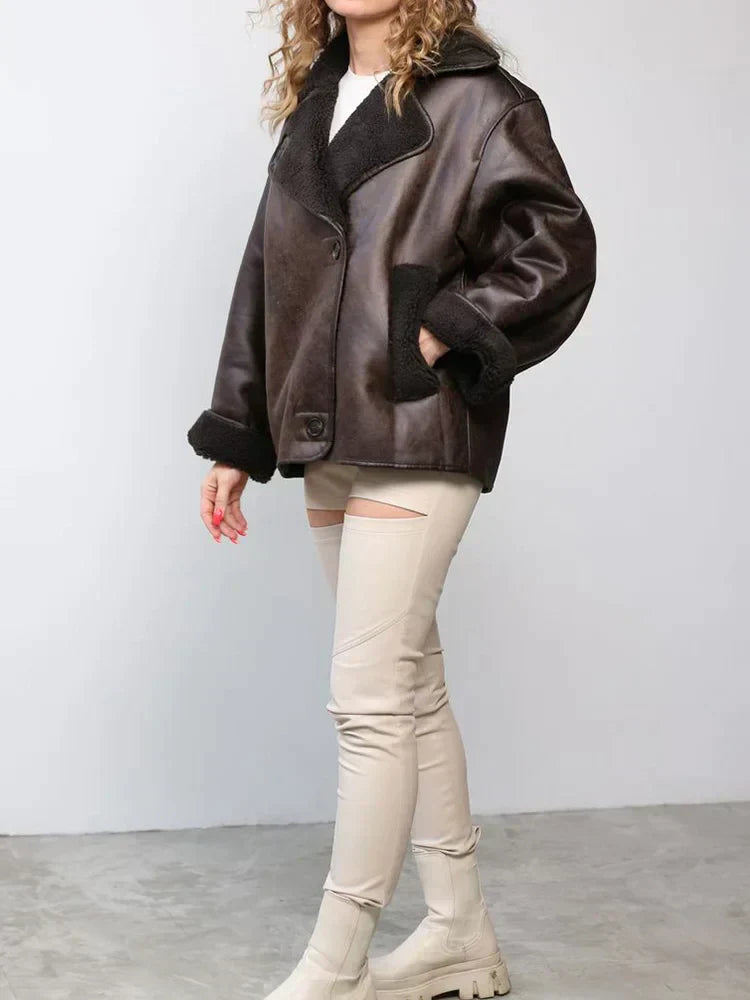 Valenzora | Vintage leather jacket for women