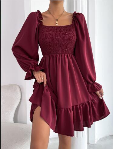 Dress - Radiate feminine elegance in this ruffled mini dress!