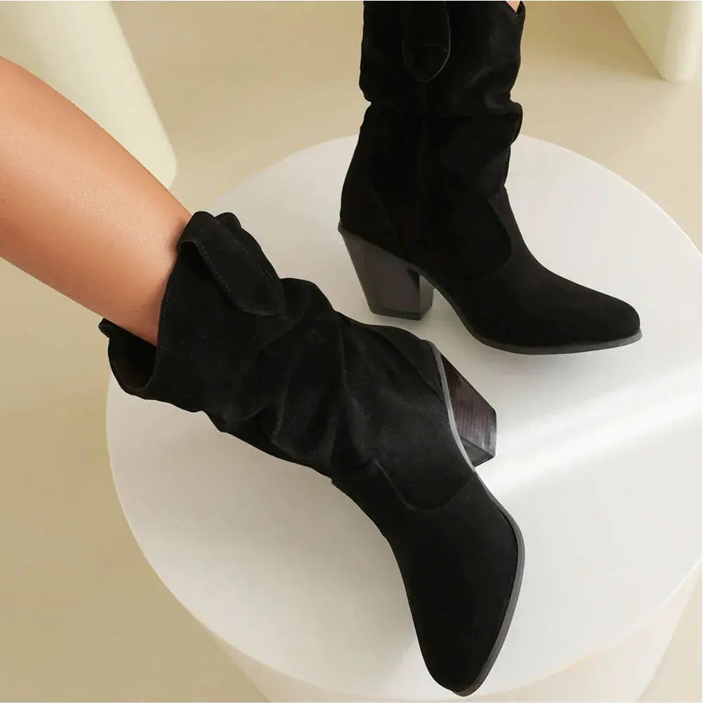 Valenzora - Western Damen Cowboystiefel im Retro-Stil