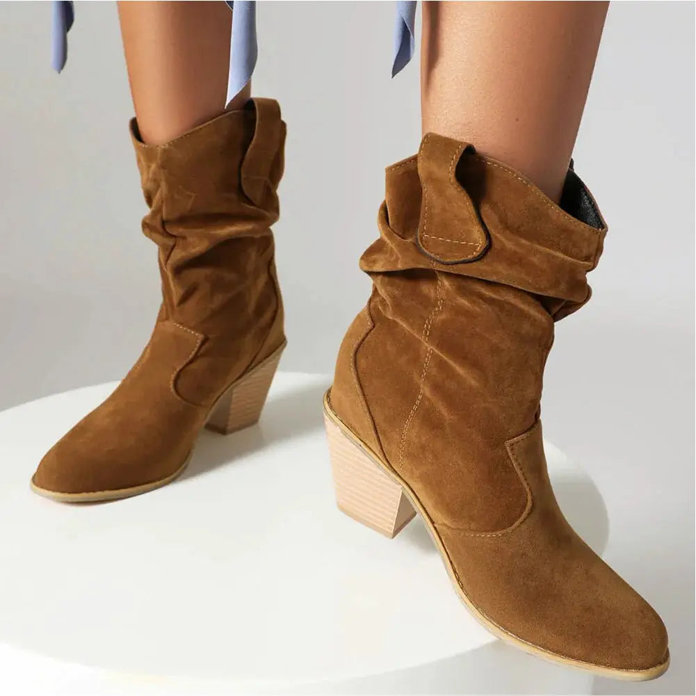 Valenzora - Western Damen Cowboystiefel im Retro-Stil