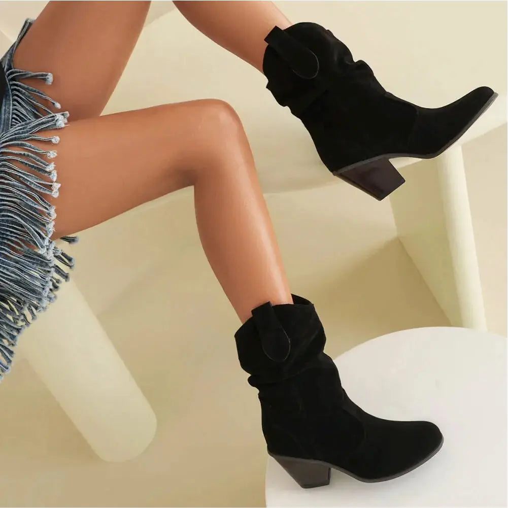 Valenzora - Western Damen Cowboystiefel im Retro-Stil