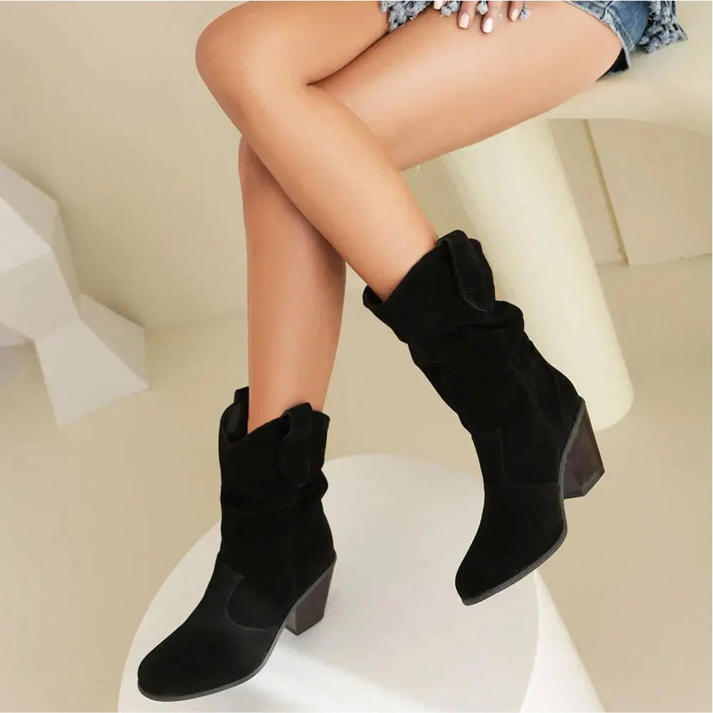 Valenzora - Western Damen Cowboystiefel im Retro-Stil