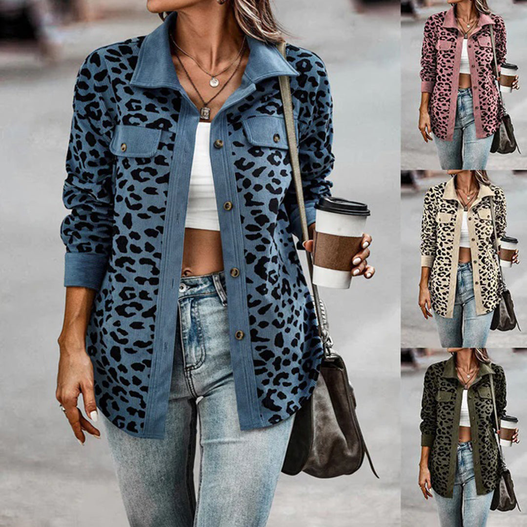 Valenzora | Stylische Damenjacke mit Leo-Print