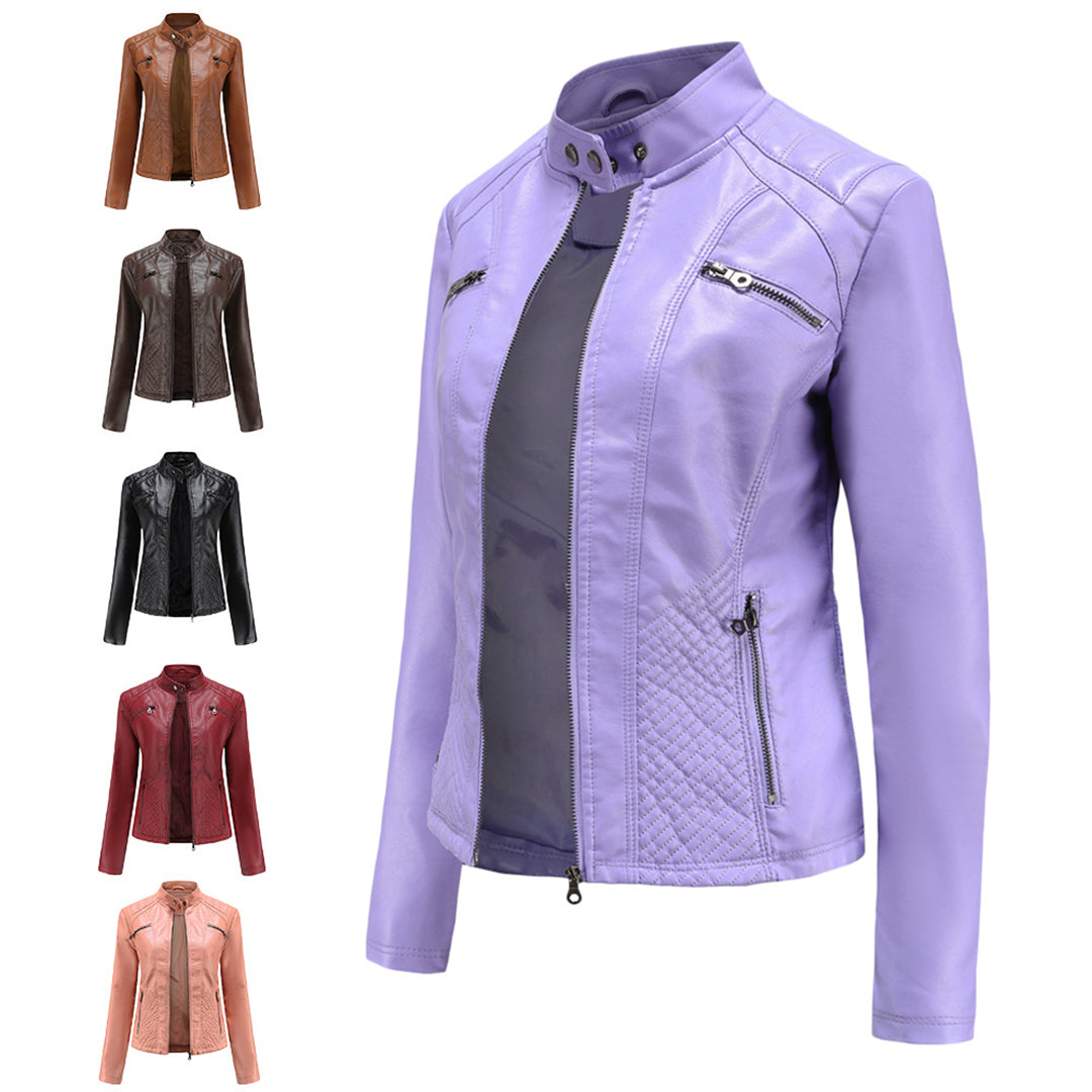 Adriana - Stylish leather jacket