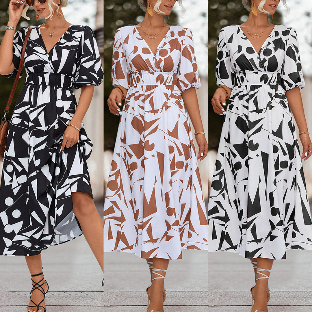 Valenzora | Midikleid mit V-Ausschnitt für Damen