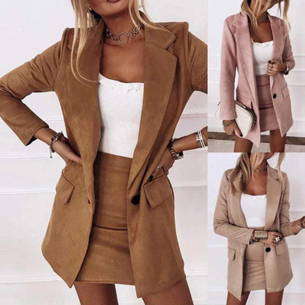 Valenzora | Women's Blazer and Skirt Set