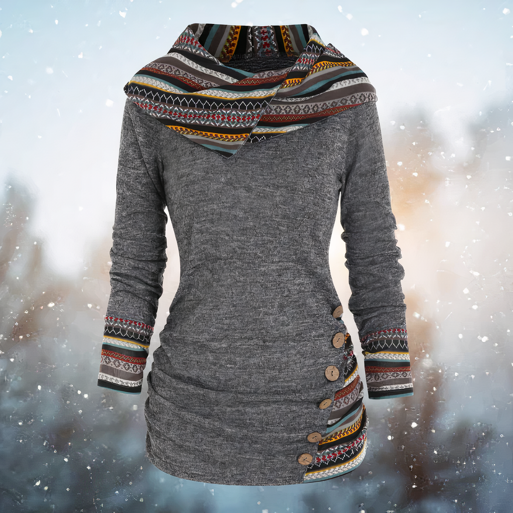 Valenzora | Stylish Tribal Hoodie for Women