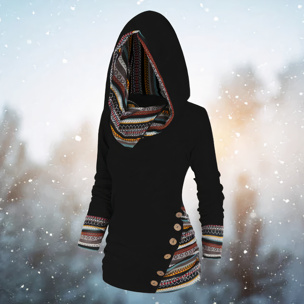Valenzora | Stylish Tribal Hoodie for Women