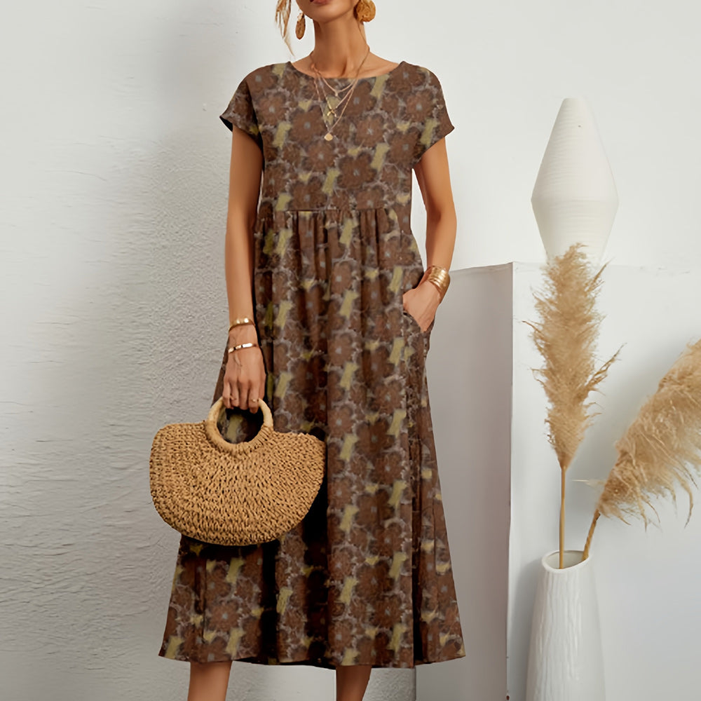 Air Kiss – Cotton-Linen Dress with Flair