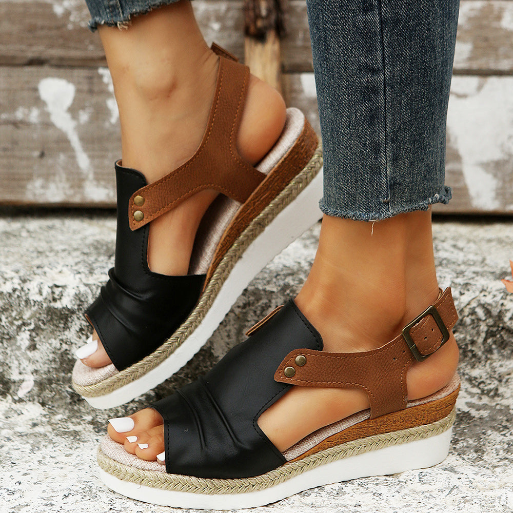 Valenzora | New casual women's sandals with thick soles and fish mouth
