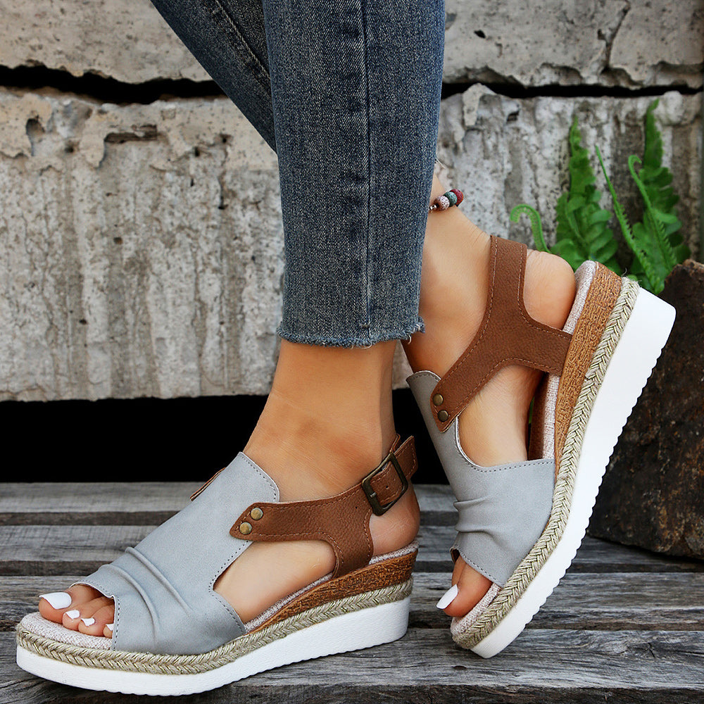 Valenzora | New casual women's sandals with thick soles and fish mouth