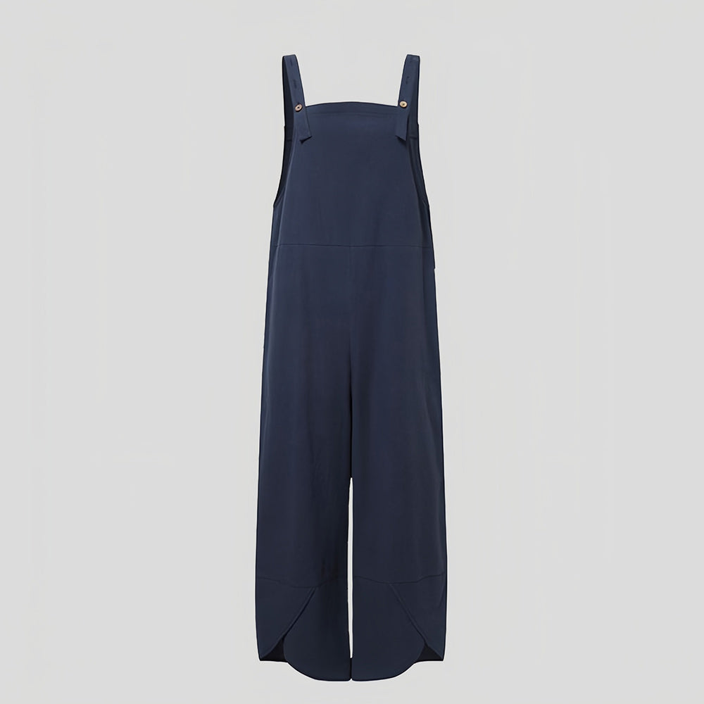 Valenzora | Casual, loose-fitting solid-color jumpsuit for women