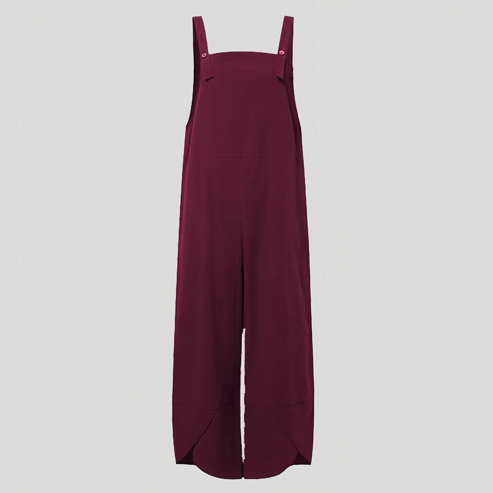 Valenzora | Casual, loose-fitting solid-color jumpsuit for women