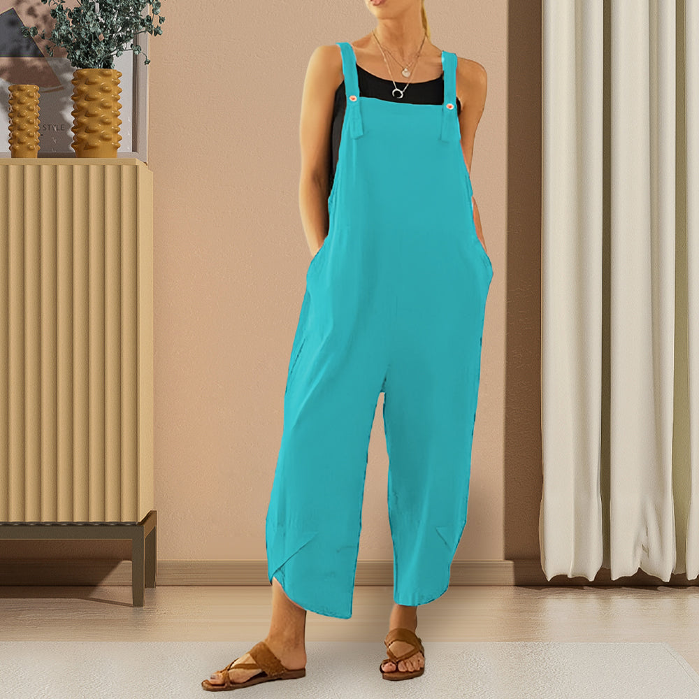 Valenzora | Casual, loose-fitting solid-color jumpsuit for women