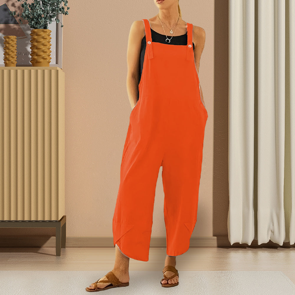 Valenzora | Casual, loose-fitting solid-color jumpsuit for women