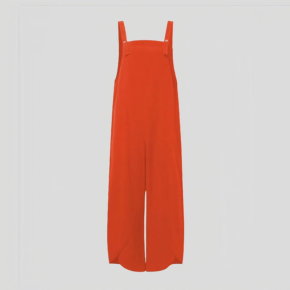 Valenzora | Casual, loose-fitting solid-color jumpsuit for women