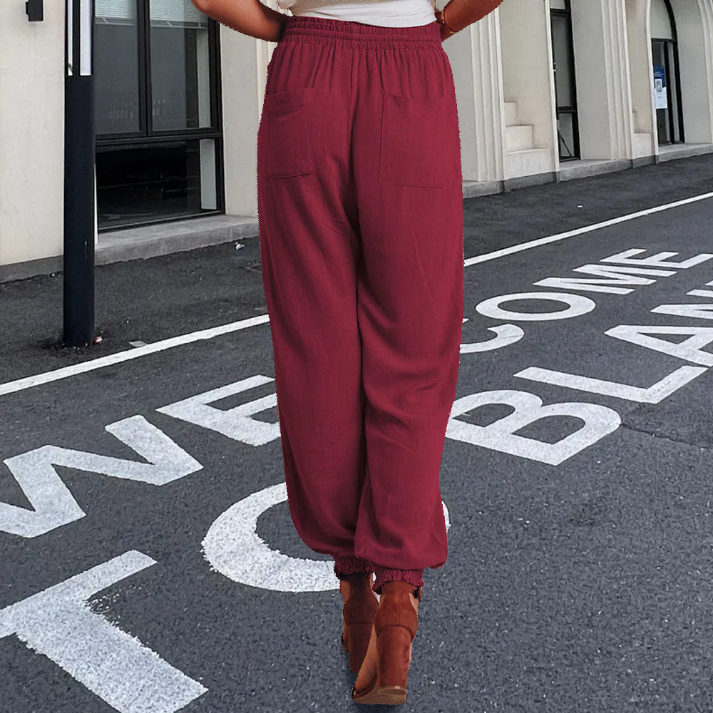 Valenzora | Elegant women's trousers with lace leg