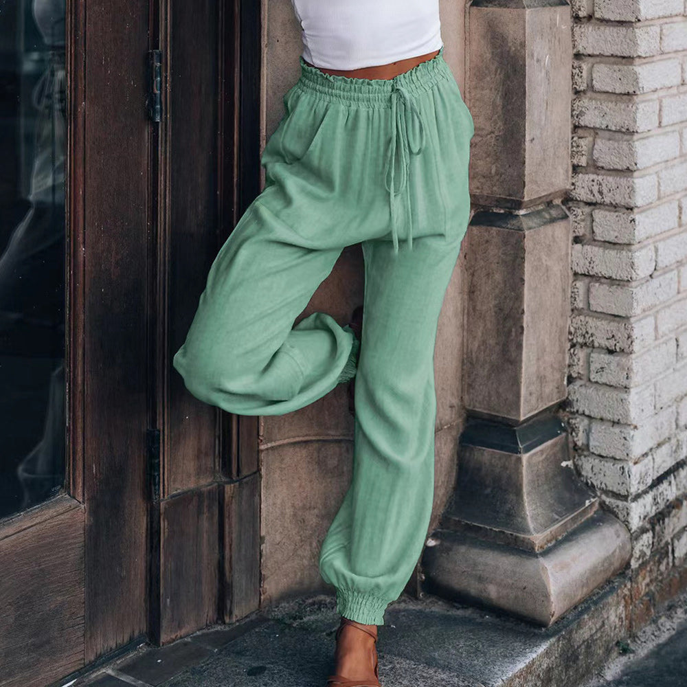 Valenzora | Elegant women's trousers with lace leg