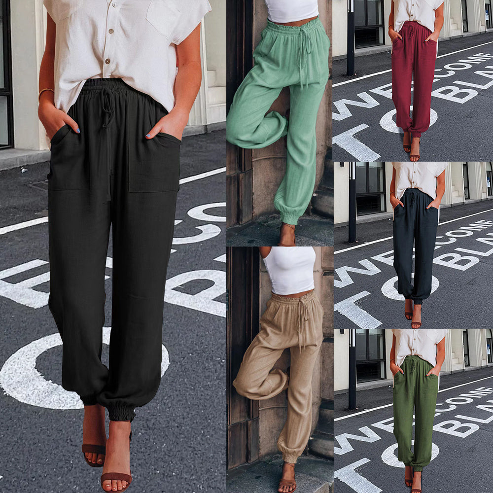 Valenzora | Elegant women's trousers with lace leg