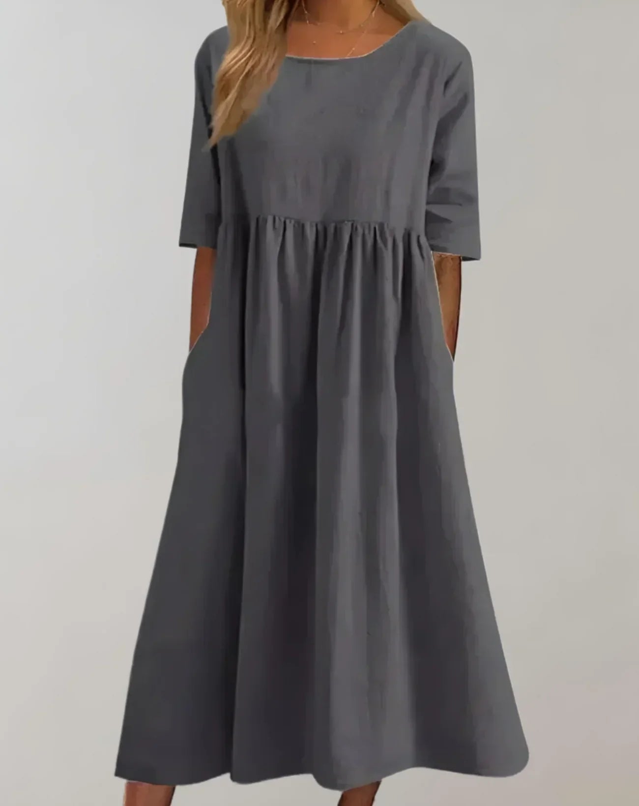 Valenzora | Locker sitzendes Baumwollkleid