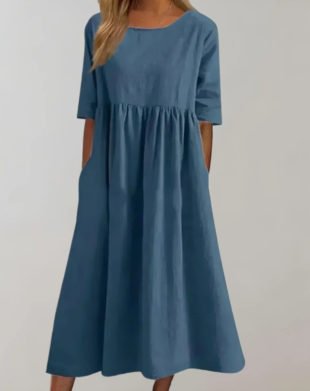 Valenzora | Locker sitzendes Baumwollkleid